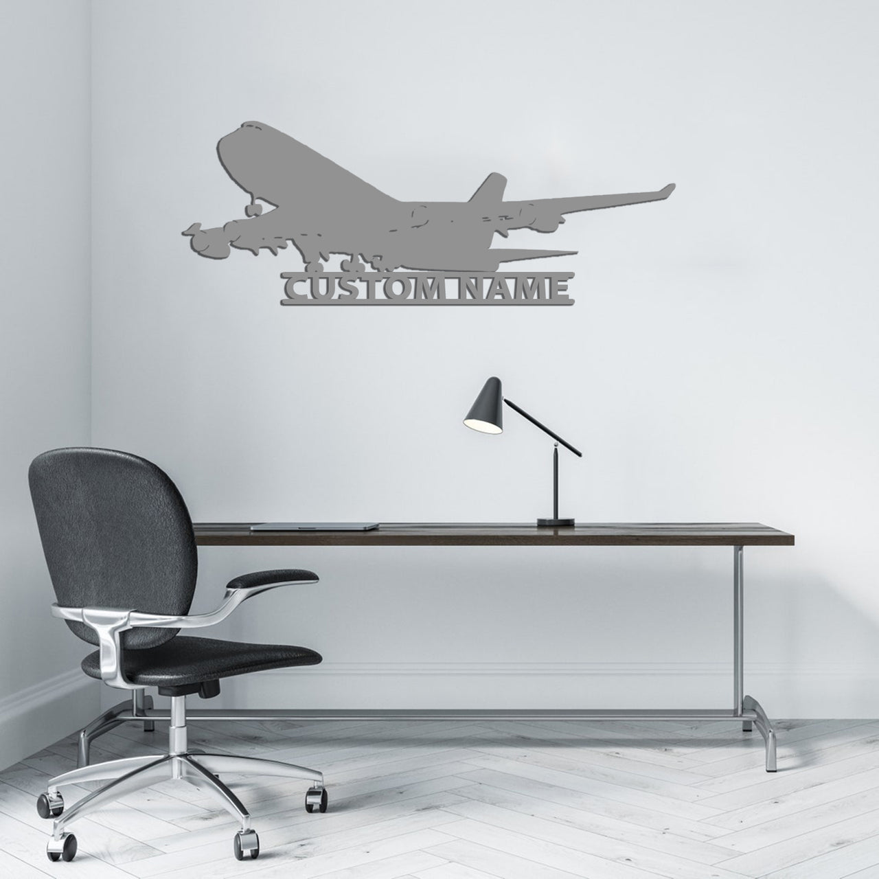 Boeing 747 Designed Wall Stickers Designed Wall Metal Signs