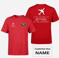 Thumbnail for I Love The Smell Of Jet Fuel In The Morning Designed Double-Side T-Shirts - view 5