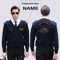 Thumbnail for Fighter Jet 16 - Death From Above Designed Wool Pilot Sweaters