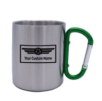 Thumbnail for Custom Name (Badge 1) Designed Stainless Steel Outdoors Mugs
