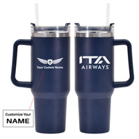Thumbnail for ITA Airways 40oz Stainless Steel Car Mug With Holder