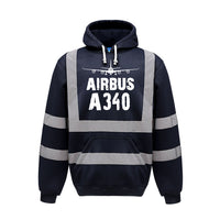 Thumbnail for Airbus A340 & Plane Designed Reflective Hoodies