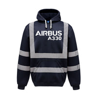 Thumbnail for Airbus A330 & Text Designed Reflective Hoodies