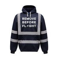 Thumbnail for Remove Before Flight Designed Reflective Hoodies