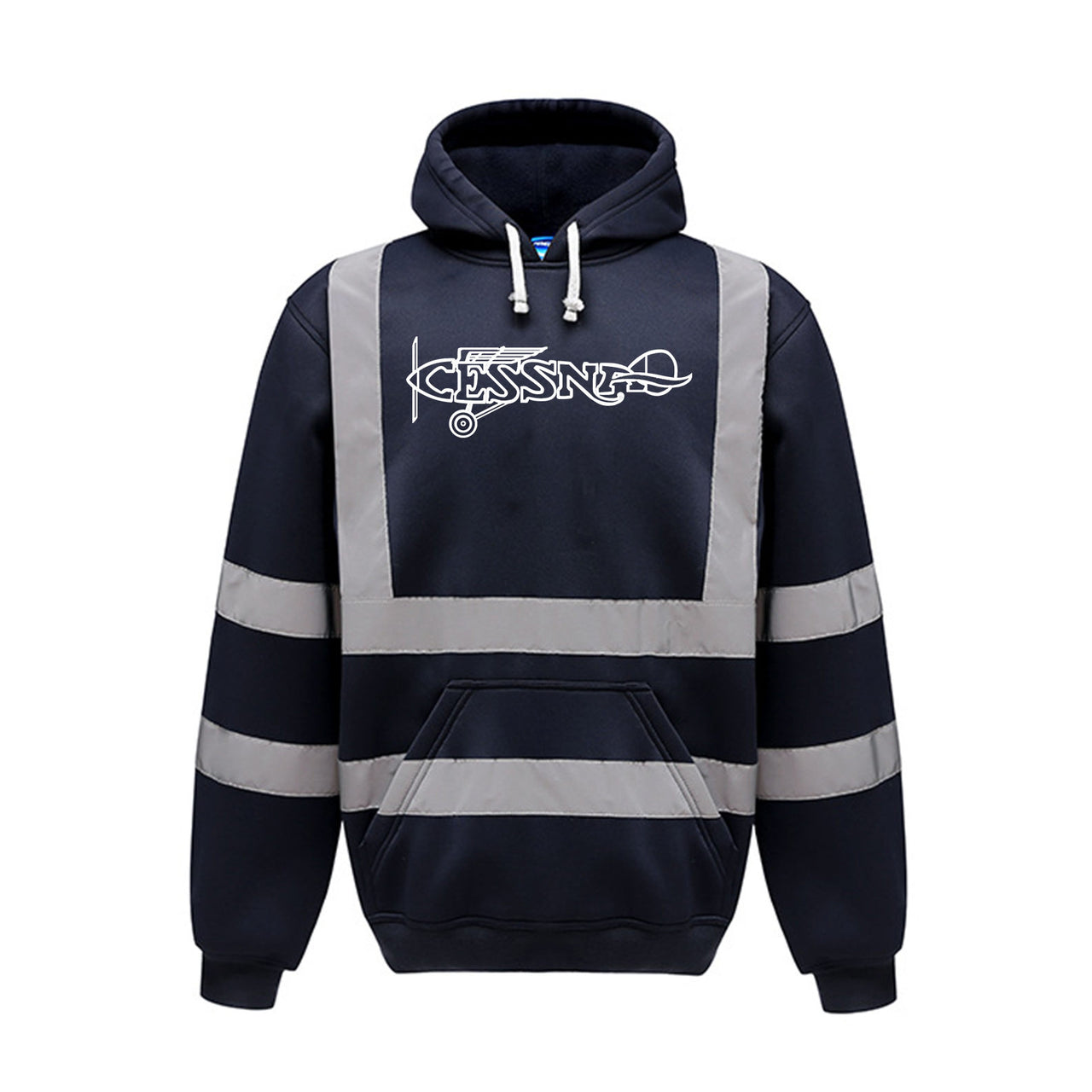 Special Cessna Text Designed Reflective Hoodies