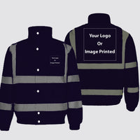Thumbnail for Double Side Your Custom Logos Designed Reflective Winter Jackets