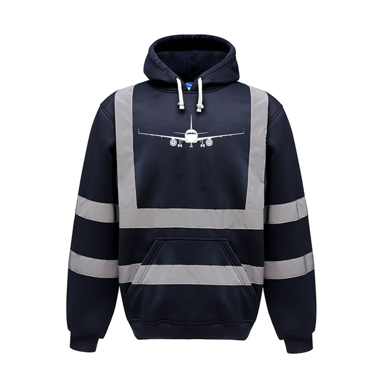 Airbus A320 Silhouette Designed Reflective Hoodies