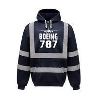 Thumbnail for Boeing 787 & Plane Designed Reflective Hoodies