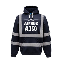 Thumbnail for Airbus A350 & Plane Designed Reflective Hoodies
