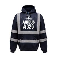Thumbnail for Airbus A320 & Plane Designed Reflective Hoodies