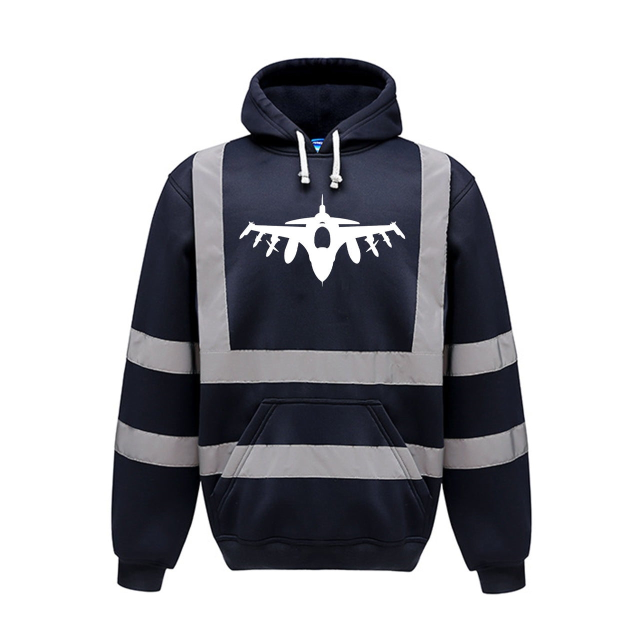 Fighter Jet 16 Silhouette Designed Reflective Hoodies