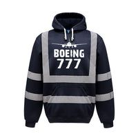 Thumbnail for Boeing 777 & Plane Designed Reflective Hoodies