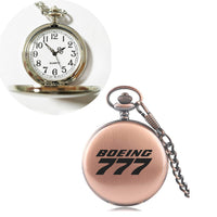 Thumbnail for Boeing 777 & Text Designed Pocket Watches