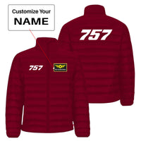 Thumbnail for 757 Flat Text Designed Padded Jackets