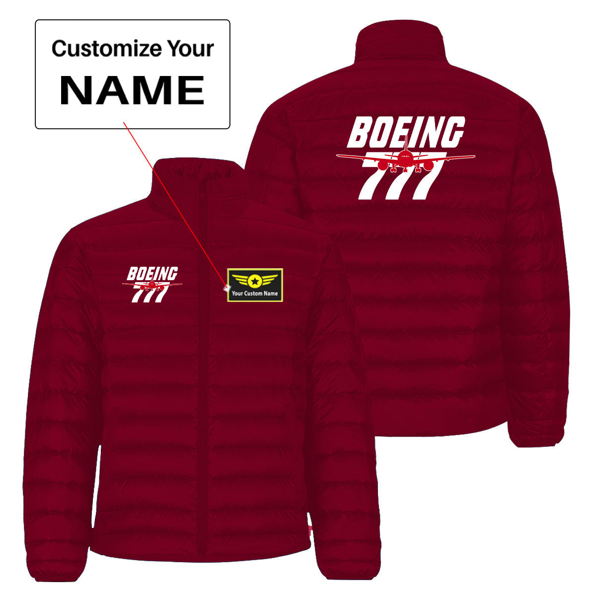 Amazing Boeing 777 Designed Padded Jackets