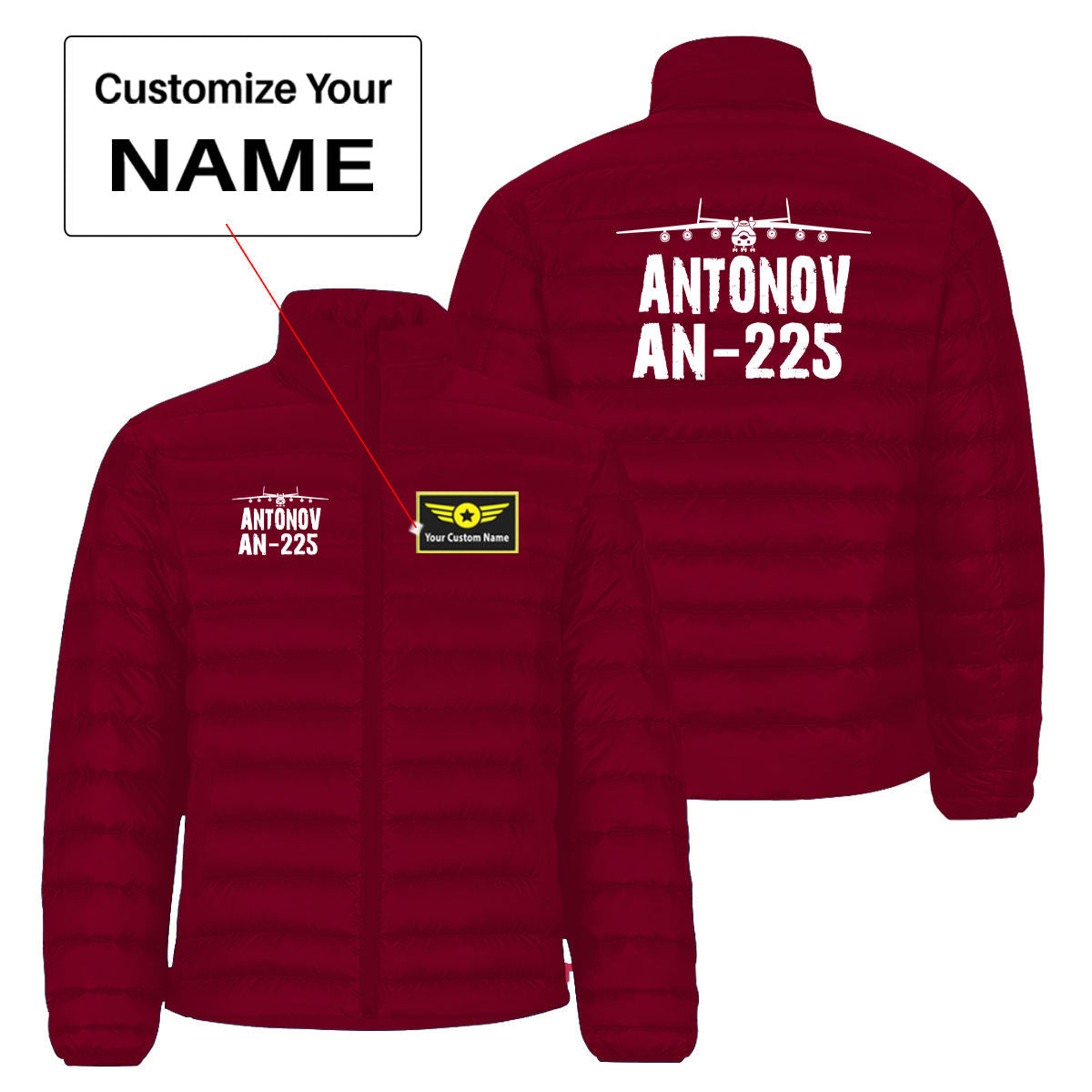 Antonov AN-225 & Plane Designed Padded Jackets