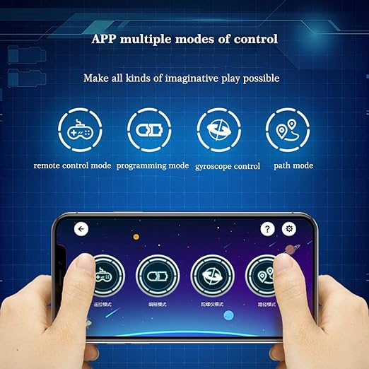 419Pcs Blue Phantom Sports Car For RC Building Blocks Car Model