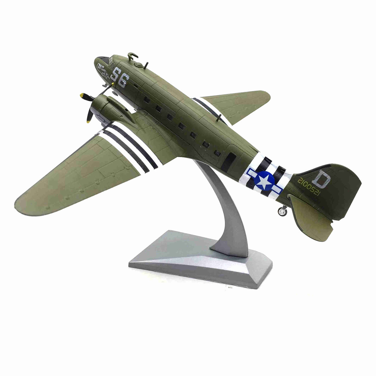 1/100 Douglas C-47 Skytrain Military Transport Aircraft Airplane Model