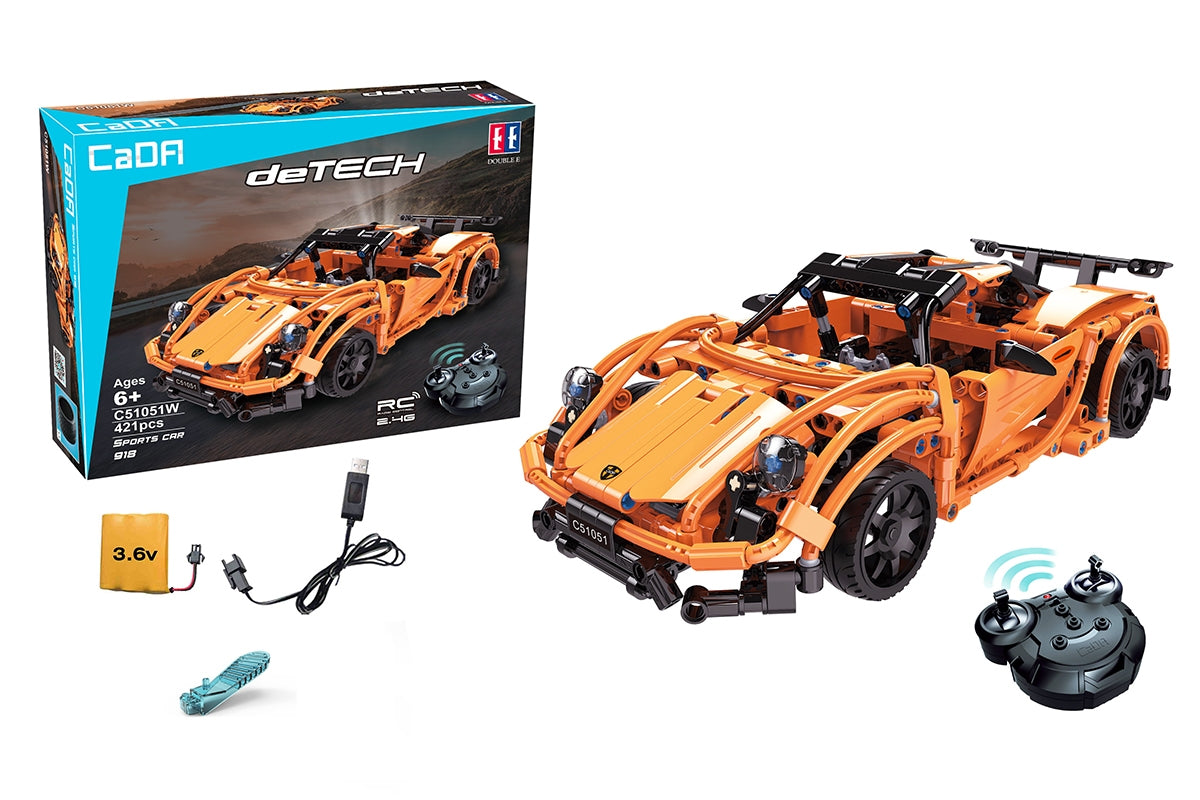 542Pcs Porsche sports car For RC Building Blocks Car Model