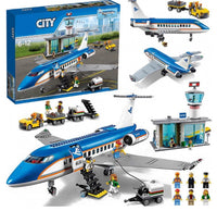 Thumbnail for City Manned Passenger plane Aircraft Building Blocks Bricks Space Shuttle 694PCS Model  60104