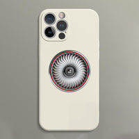 Thumbnail for Graphical Jet Engine & Red Line Designed Soft Silicone iPhone Cases