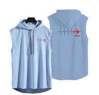 Thumbnail for Aviation Heartbeats Designed Hooded Tank Tops