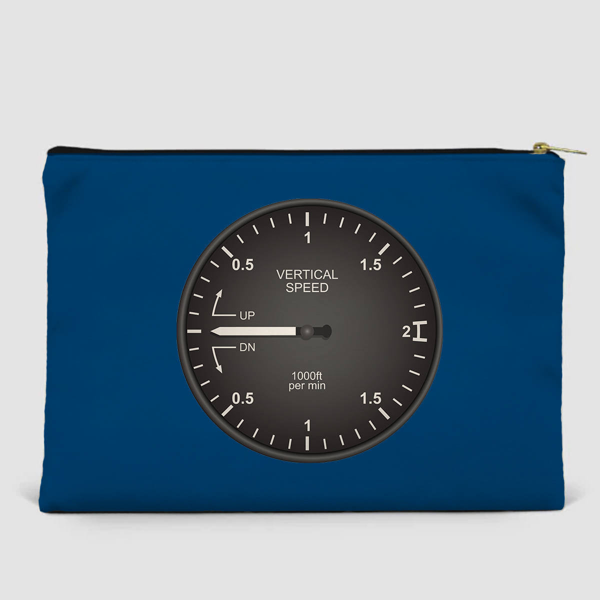 Airplane Instruments (Vertical Speed 2) Designed Zipper Pouch