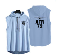 Thumbnail for ATR-72 & Plane Designed Hooded Tank Tops