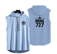 Thumbnail for Boeing 727 & Plane Designed Hooded Tank Tops