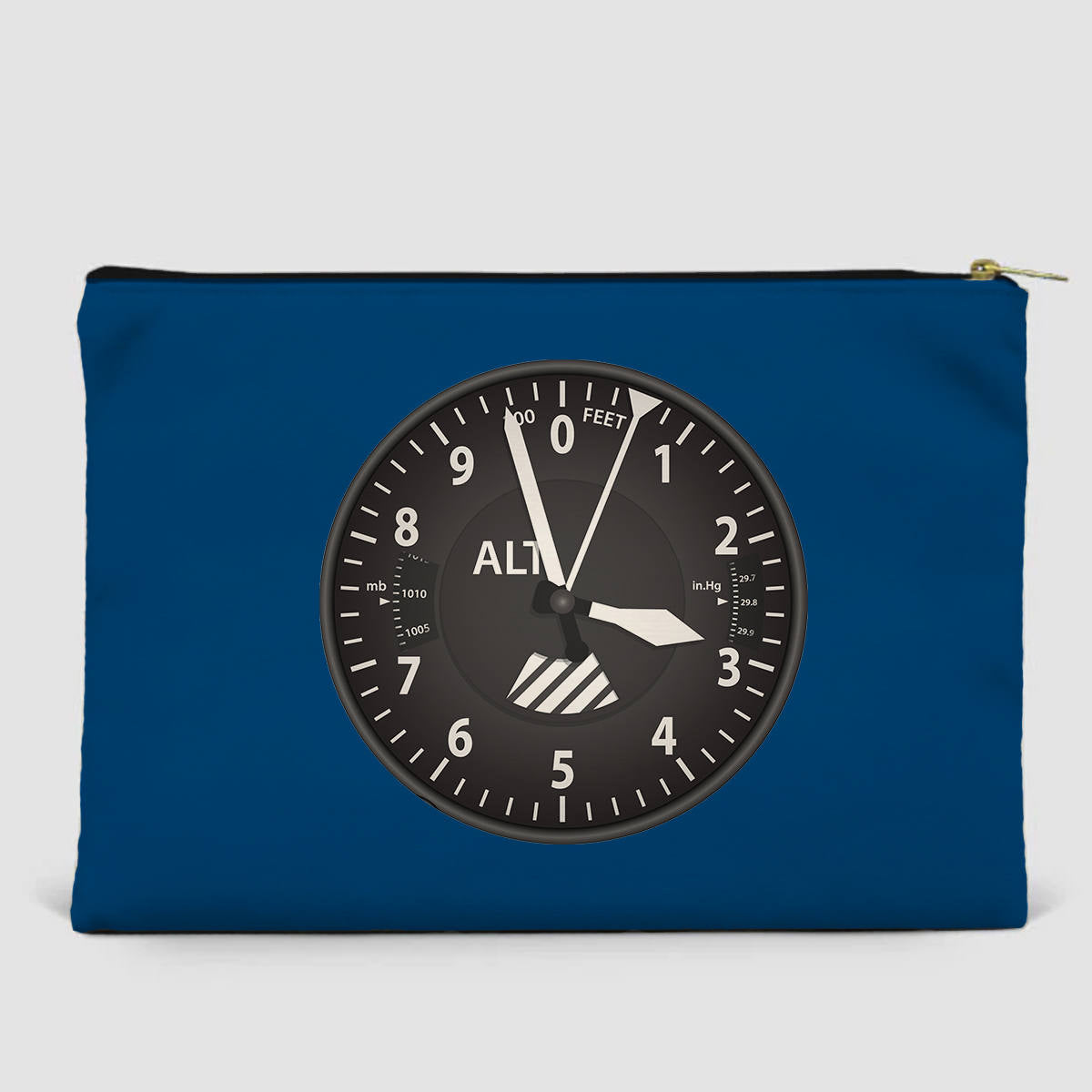 Airplane Instruments (Altitude) Designed Zipper Pouch