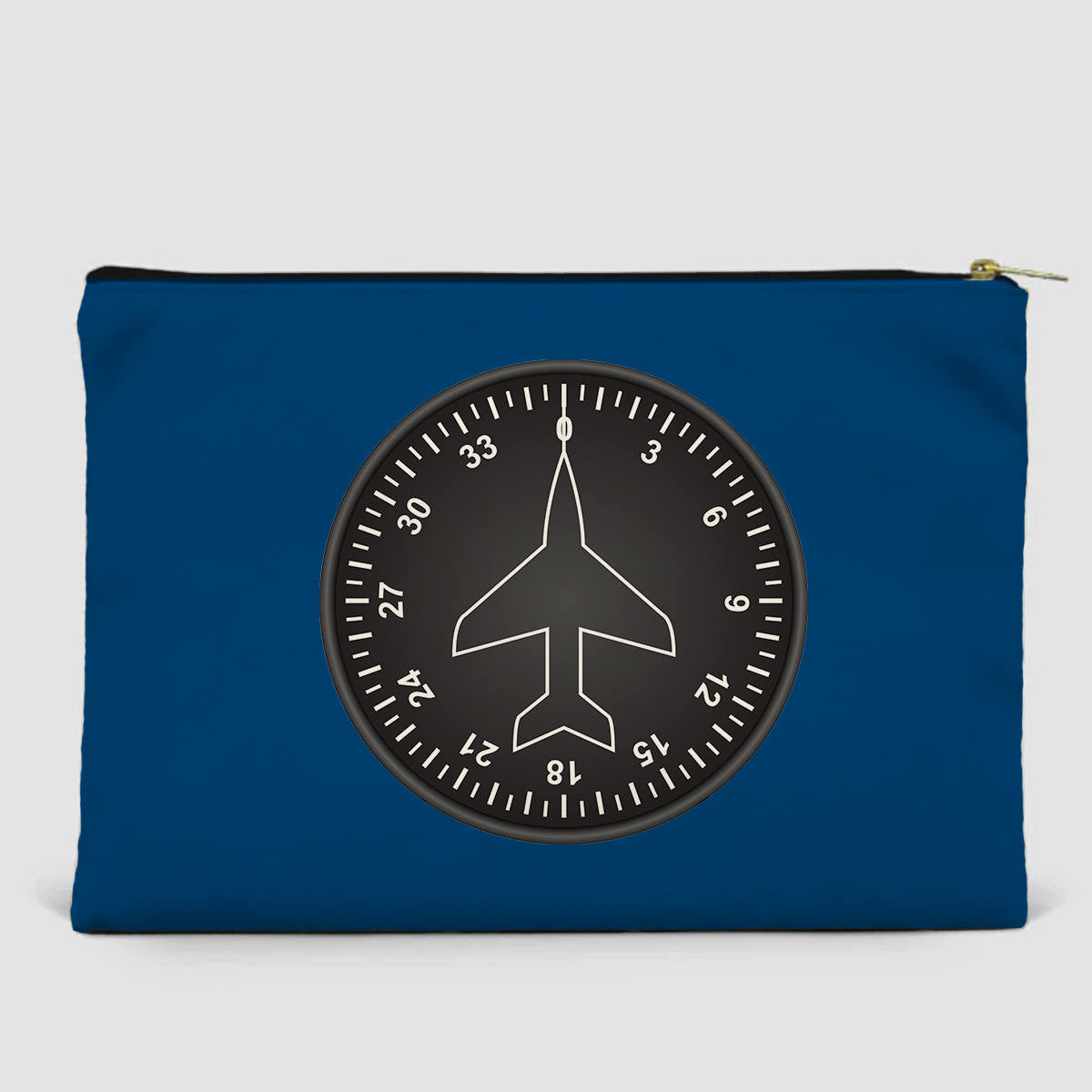 Airplane Instruments (Heading 2) Designed Zipper Pouch