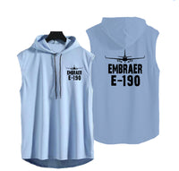 Thumbnail for Embraer E-190 & Plane Designed Hooded Tank Tops