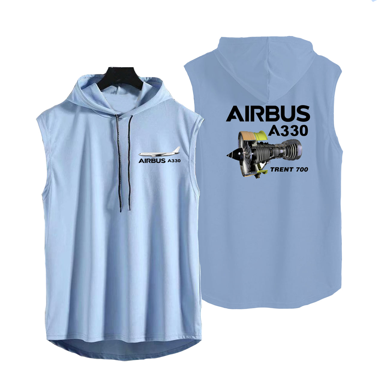 Airbus A330 & Trent 700 Engine Designed Hooded Tank Tops