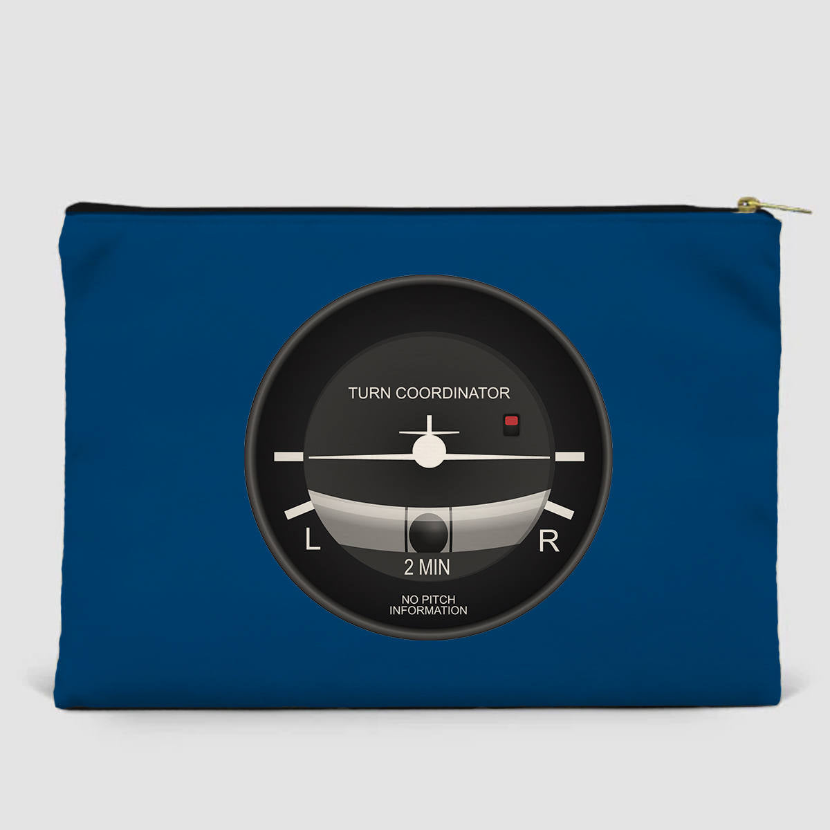 Airplane Instruments (Turn Coordinator) Designed Zipper Pouch