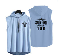 Thumbnail for Sukhoi Superjet 100 & Plane Designed Hooded Tank Tops