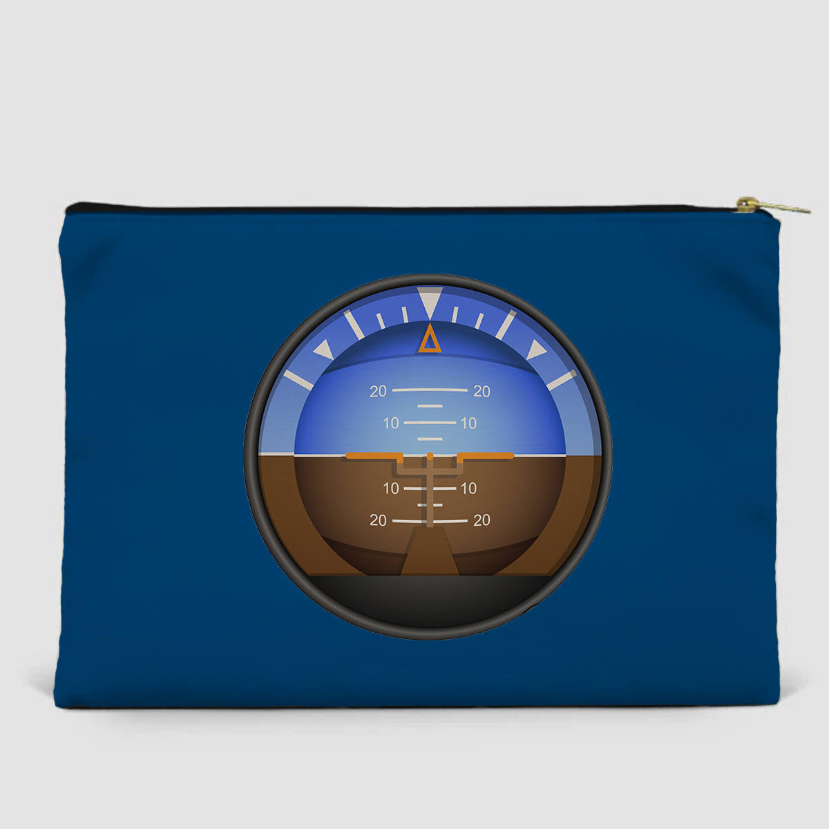 Airplane Instruments (Gyro Horizon 2) Designed Zipper Pouch