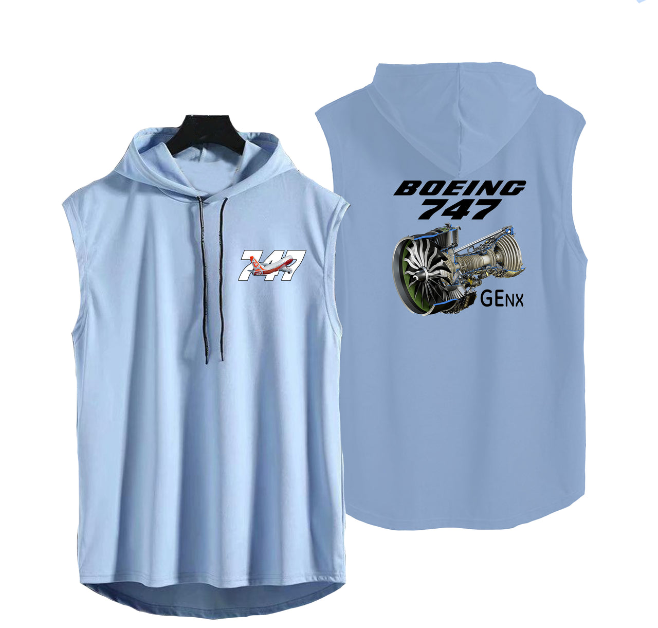 Boeing 747 & GENX Engine Designed Hooded Tank Tops