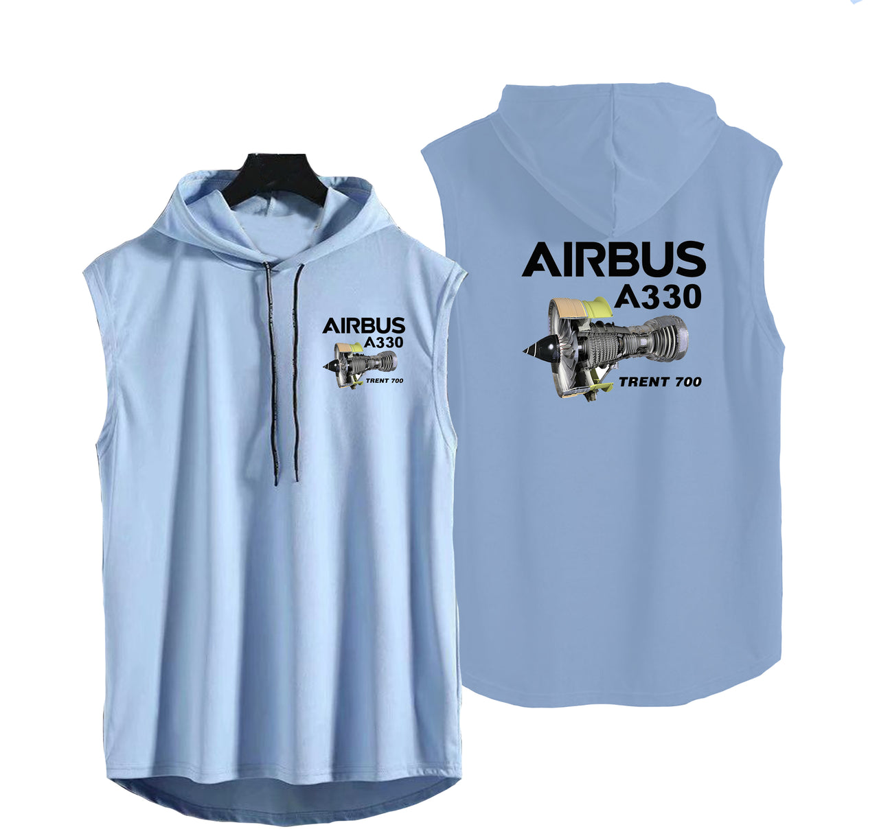 Airbus A330 & Trent 700 Engine Designed Hooded Tank Tops