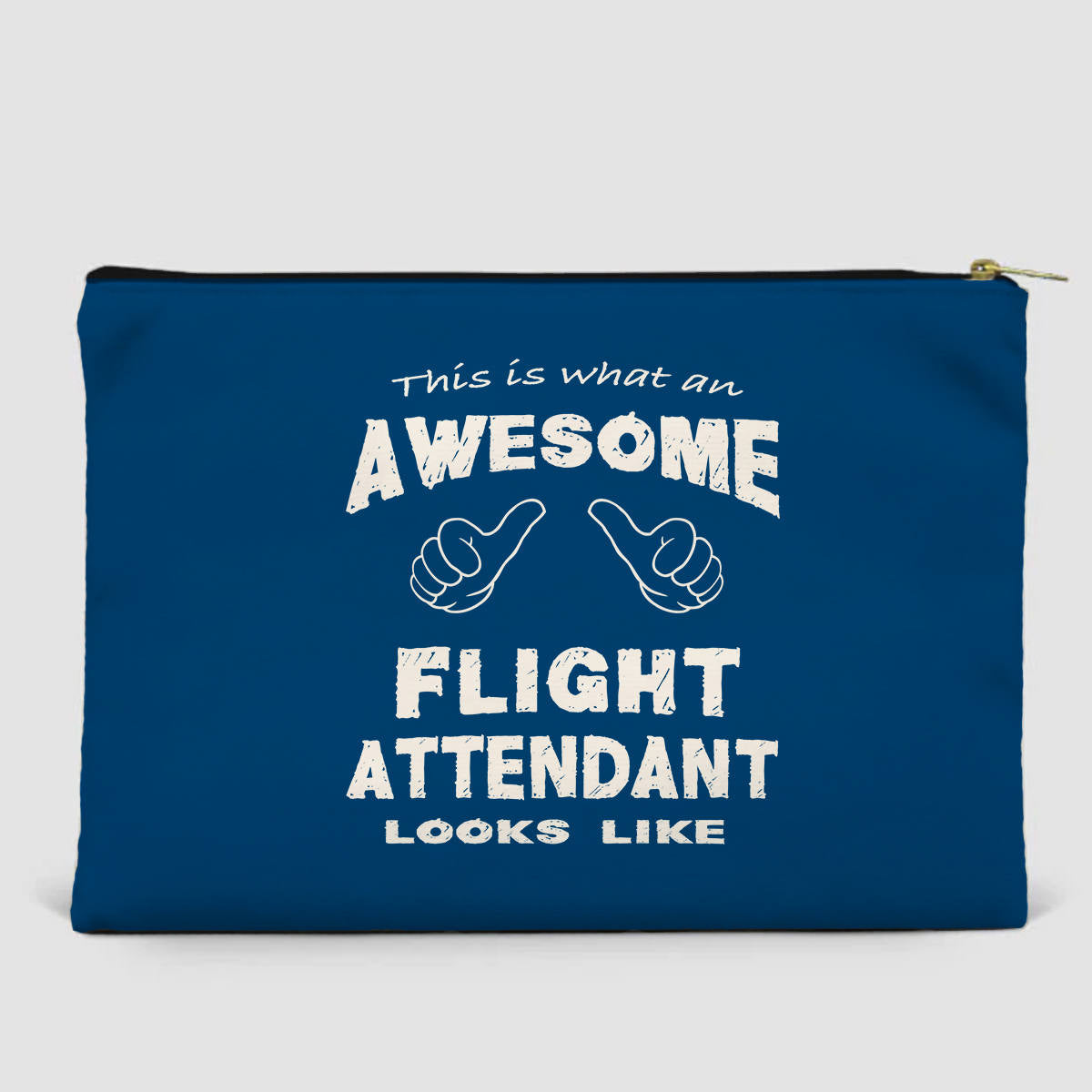 Flight Attendant Designed Zipper Pouch
