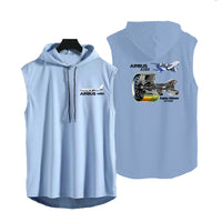 Thumbnail for Airbus A380 & GP7000 Engine Designed Hooded Tank Tops
