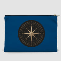 Thumbnail for Black Vintage Style Compass Designed Zipper Pouch