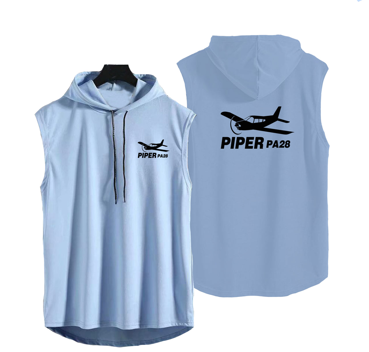 The Piper PA28 Designed Hooded Tank Tops