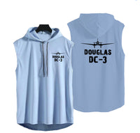 Thumbnail for Douglas DC-3 & Plane Designed Hooded Tank Tops