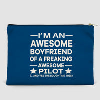 Thumbnail for I am an Awesome Boyfriend Designed Zipper Pouch