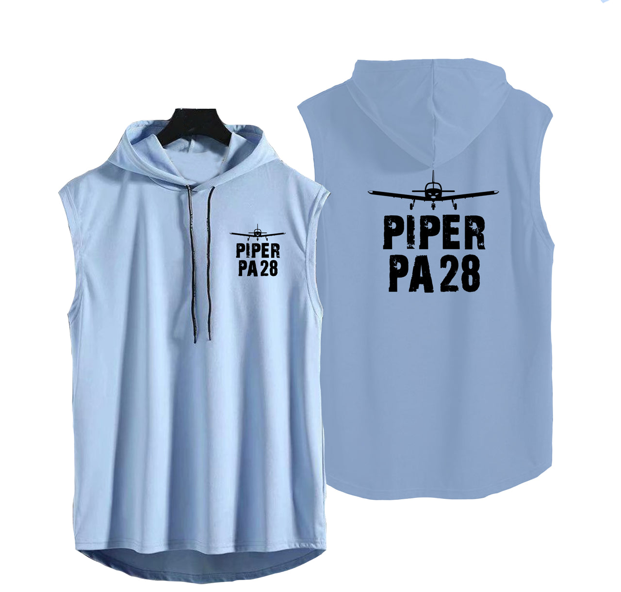 Piper PA28 & Plane Designed Hooded Tank Tops