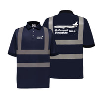 Thumbnail for The McDonnell Douglas MD-11 Designed Reflective Polo T-Shirts