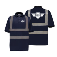 Thumbnail for Born To Fly & Badge Designed Reflective Polo T-Shirts