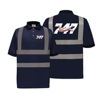 Thumbnail for Super Boeing 747 Intercontinental Designed Reflective Polo T-Shirts