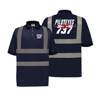 Thumbnail for Amazing Piloteyes737 Designed Reflective Polo T-Shirts