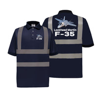 Thumbnail for The Lockheed Martin F35 Designed Reflective Polo T-Shirts